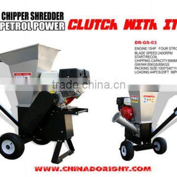 tree branch/leaf/wood chipper shredder with CE approval