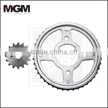 OEM Quality Motorcycle parts super quality motorcycle roller chain and motorcycle sprocket manufacture