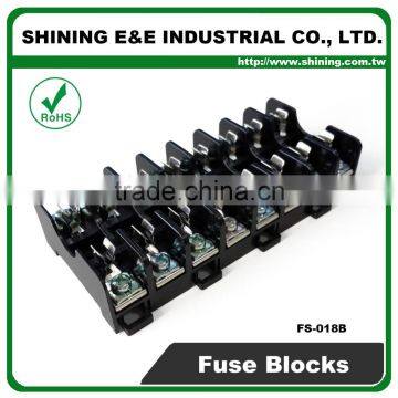 FS-018B 600V 10 Amp 8 Way Midget Type Din Rail Glass Fuse Carrier photo-3