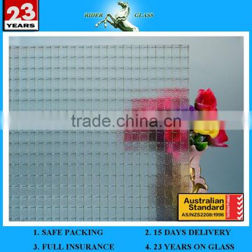 6mm Clear Wired Glass Pricefor For Window Glass With AS/NZS 2208