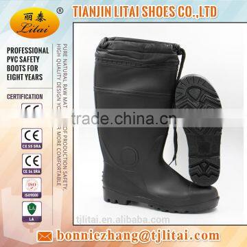 2017 PVC safety boot meet CE EN 20345 S5 for industry and mine