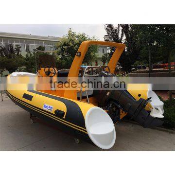 China Manufacturer New 17' RIB Rigid Hypalon Inflatable Sport Fishing Boats for Sale photo-4