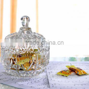 wholesale empty candy buffet glass jars; cookie sugar bowl; small clear glass candy jars with glass lids