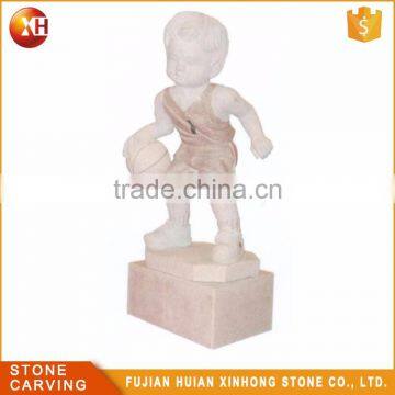 Manufacture Marble Little Boy Stone Sculpture photo-3