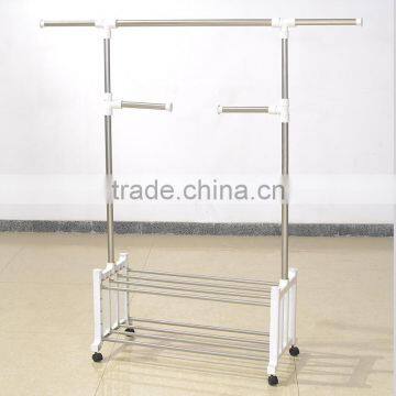 Garment Rack With Bottom Shelves and Clothes Rack photo-2