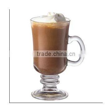Haonai Wholesale Irish Coffee Milk Latte Juice Goblet Cup Cafe Glassware Glass Mug photo-5