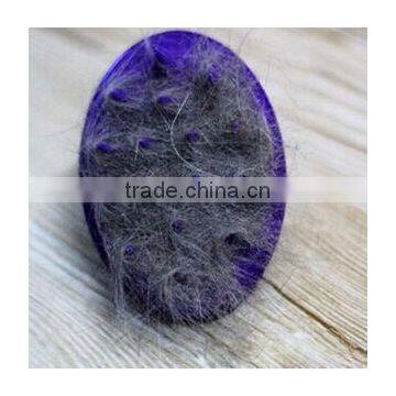 CY108 Pet Comb Mucous Wool Implement Silicone Comb Cat and Dog Fur Cleaner Pets Hair Comb photo-3