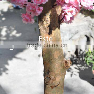 Atificial Pink Peach Blossom Flower Tree for Home Decoration Fiberglass Trunk photo-3