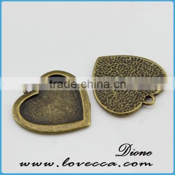 China manufactory jewelry metal setting	,fashion alloy pendant setting,pendant trays and setting