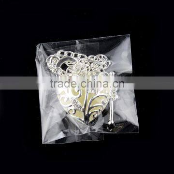 Glowing Bracelet Silver Glow in Dark Heart Pendant Luminous Bracelet photo-4