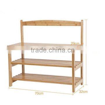 2015 New Design Entrance Can Sit Wooden Shoe Rack photo-3