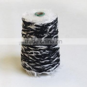 100%Dope Dyed High Quality Polyester Fancy Feather Knitting Yarn