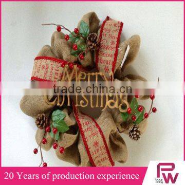Bulk Buy Christmas Decorations Decorative Burlap Christmas Wreath for Christmas Market photo-6