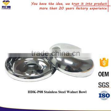 Creative OEM Stainless Steel Walnut Bowl photo-3