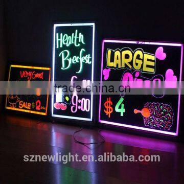 Super September Purchasing LED Writing Board With Arcylic Surface for Advertising