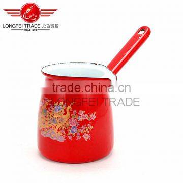 2016 Chinese OME Decal Ceramic Enamel Coffee Pot Set Enamel Coffee Warmer photo-3