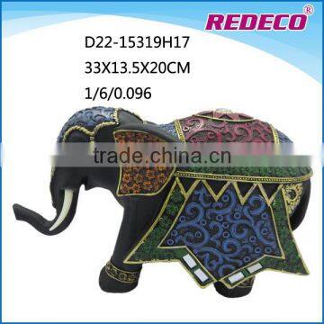 Large resin indian elephant sculpture