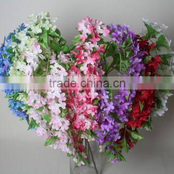 Cheap Fabric Wisteria Artificial Decorative Wisteria Flowers for Wholesale photo-2