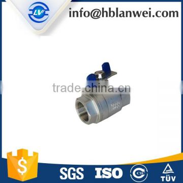 high quality cheap price two piece stainless steel internal thread ball valve with BSP for water