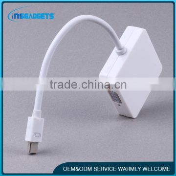 Mini DP DisplayPort To VGA DVI Cable Adapter Converter