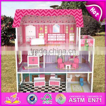 New Design Lovely Girls Toy Sets Wooden Miniature House Kits W06A235 photo-5