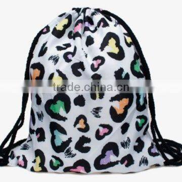Drawstring Backpack Tote School Bag Bookbags Sport Pack String Bags 3D Designs photo-3