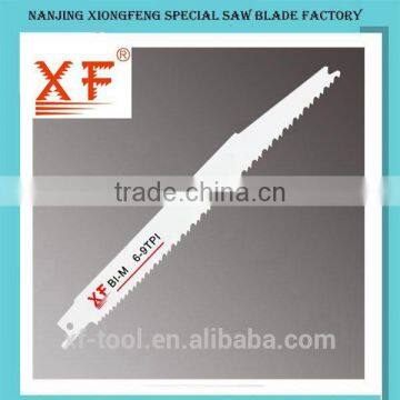 Progressive Teeth Bi-metal Saber Saw Blade for Cutting HDPE Pipes