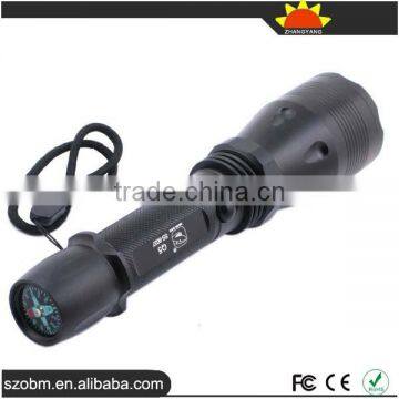 Multi Function Compass Flashlight Rechargeable Led Flashlight Torch photo-2