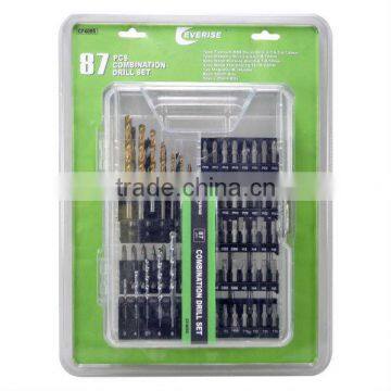 87 Piece Nice Quality Drill Tool in Plastic Case