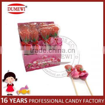 Handmade Rose Shape Jelly Soft Lollipop Candy photo-2