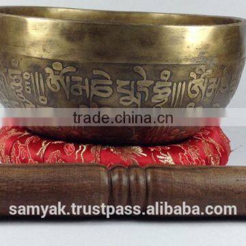 High Quality Tibetan Mantra Carving Special 7 Metal Singing Bowl photo-2