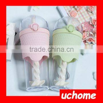 UCHOME New Arrival Creative Plastic Sports Water Bottle Stirring Plastic Bottle photo-2