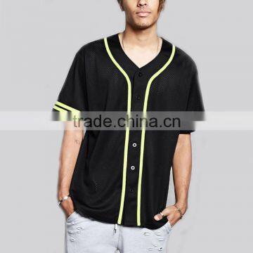 custom blank mesh baseball jersey