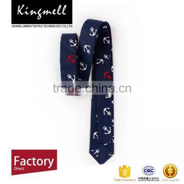 Custom Boat Anchor Printed Private Label Ties Cotton Men's Ties photo-3