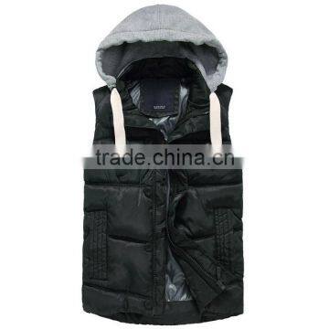 Work Uniform Vest With Detachable Hood