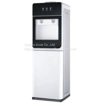 Arc glass door water dispenser with cabinet, good hot & cold danfu compressor cooling water cooler