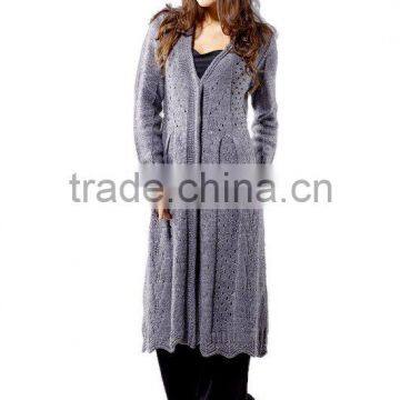 Long Cardigan Ladies Sweatercoat