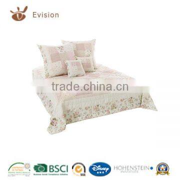 Good sales cotton real patchwork BSCI Okeo-tex high quality shape bedspread