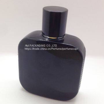 100ml black perfume bottle with perfume cap for perfume