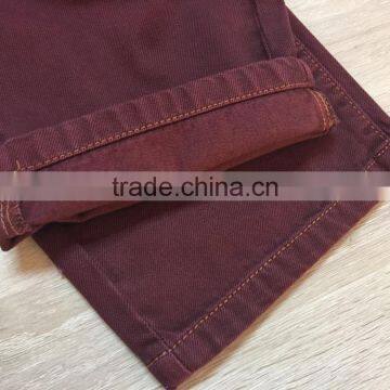 GZY New Fashion Dark Pure Red Men Jeans Factory China Low Price Stock photo-3