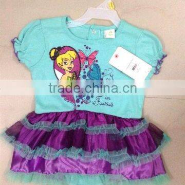 KIDS GIRLS DRESS WITH ROMPER (Garment Stock lots / Apparel Stock / stocklots / Garment Apparel from India)