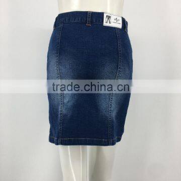 Ladies OEM Contomporary Denim Wrap Sexy Skirt photo-3