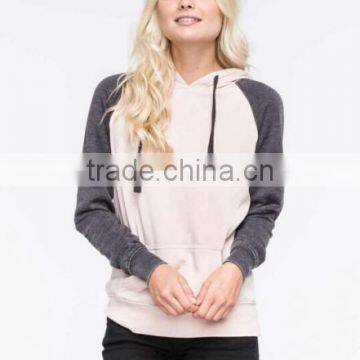 Women's Cotton Fleece Contrast Color Hoodies And Sweatshirt photo-2
