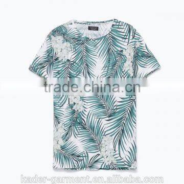 New Collection Korean Floral Print T Shirt, Mens Sublimation T Shirt, Beach Wear photo-5