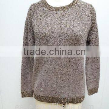 Genuine wholesale top selling ladies v neck sweater cardigan