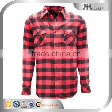 wholesale high quanlity mens 100% cotton plaid shirt, new design, Dongguan clothing