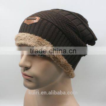 2016 Brand Beanies Knit Men's Winter Hat Caps Bonnet Winter Hats For Men Women Beanie Fur Warm Hat photo-4