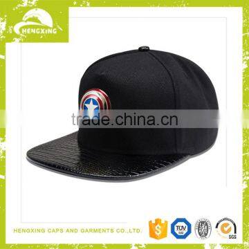 Snakeskin Python Leather Snapback Bulk Plain Snapback High Quality Blank Snapback Hats photo-4