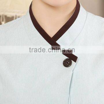 Best Price Summer Style Short Sleeve Perfect Fit Hotel Housekeeping Cleaning Uniforms Wholesale photo-4