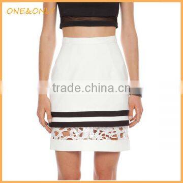New fashion mini pattern crochet skirt